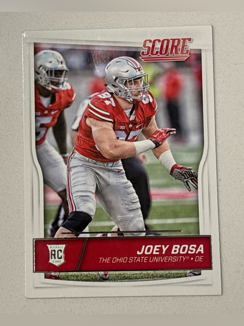 2016 Panini Score Card Joey Bosa Rookie Card - Red & Silver